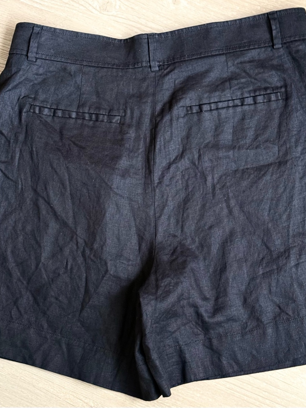 NWOT Everlane The Linen Way-High Short - 100% Linen Black Size 16 - Picture 6 of 11